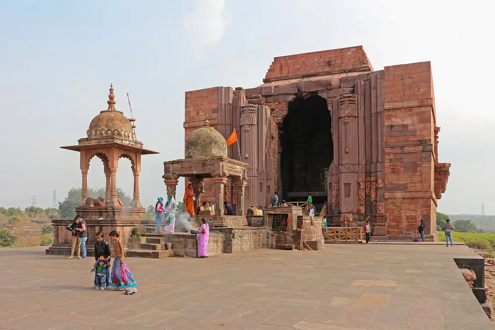 Exterior of the Shiva temple at Bhojpur