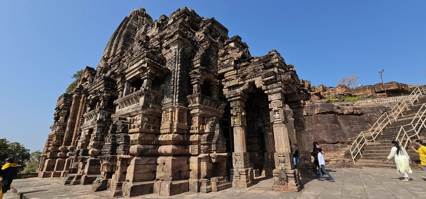 The Maladevi Temple seen from the hillside, Gyaraspur