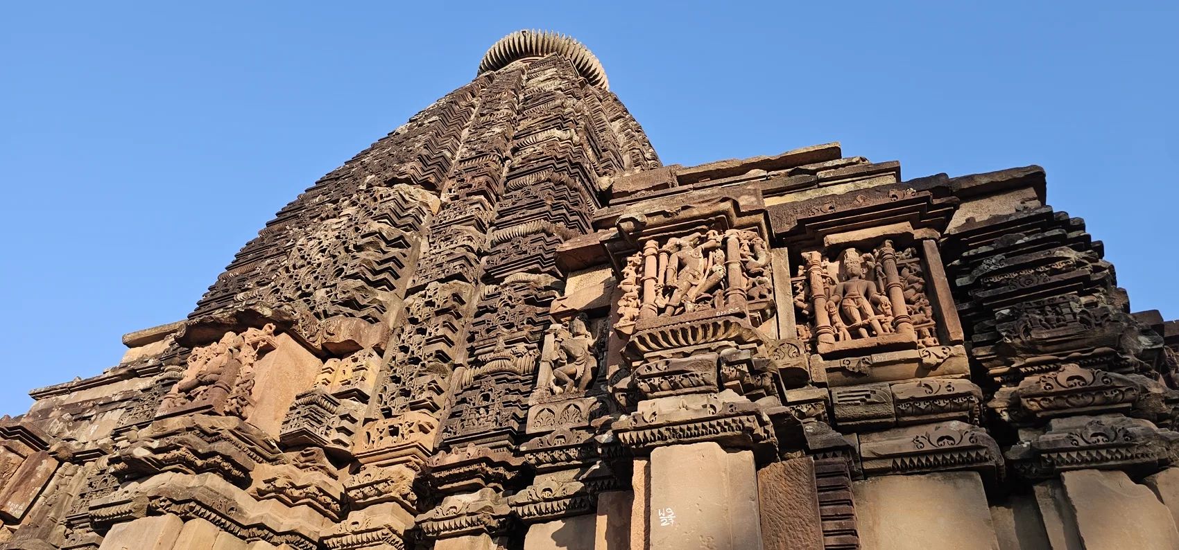 The Bajramath temple with its unusual triple-shrine shikhara