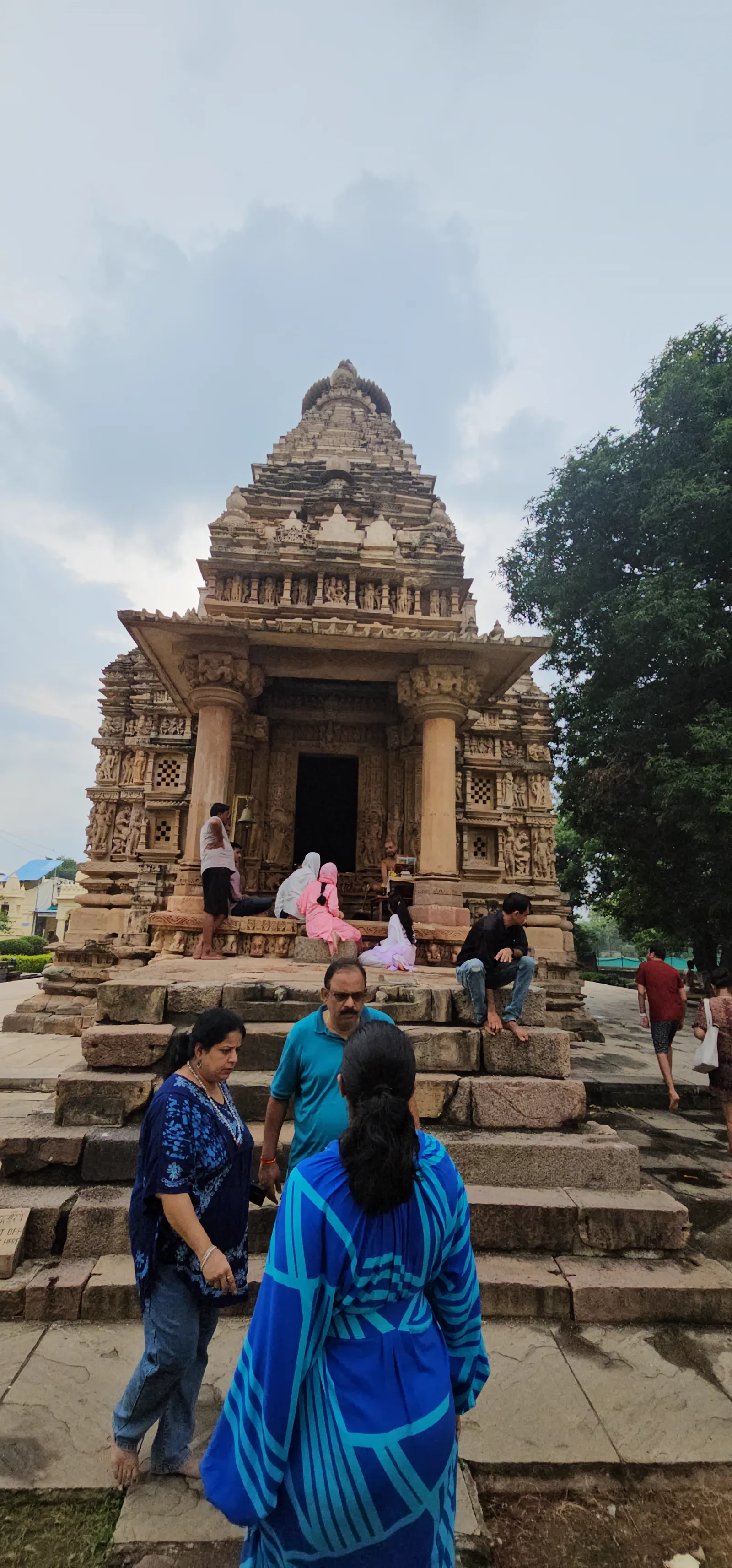The Jain temples of the Eastern Group at golden hour