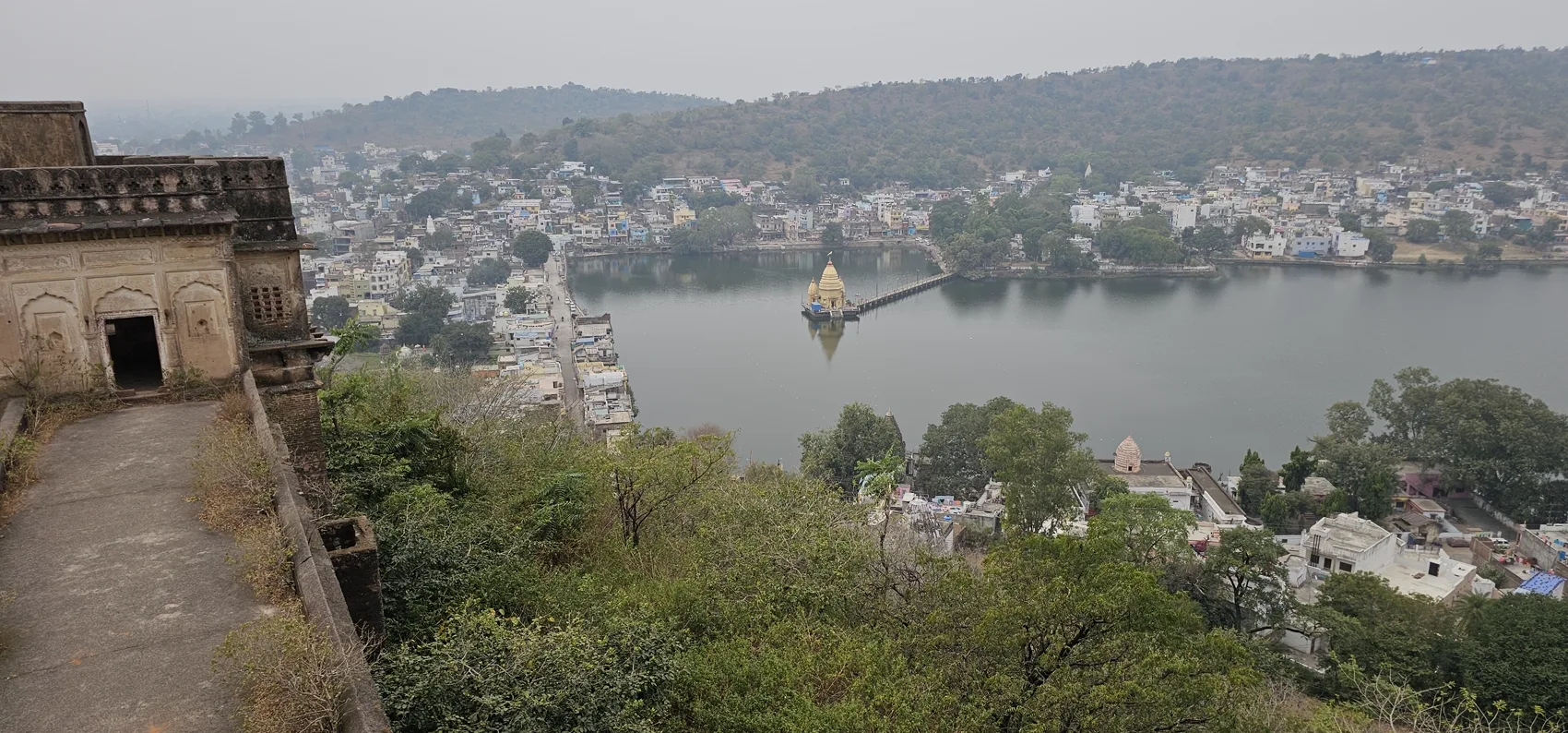 Parasram Sagar lake seen from the fort