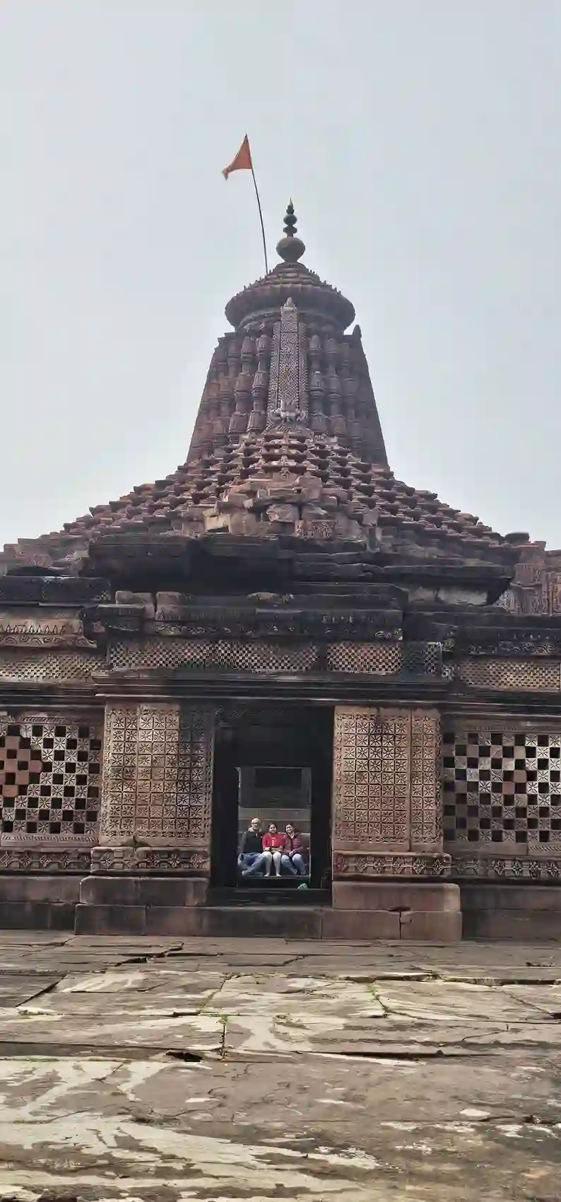 A smaller subsidiary shrine with its own spire in the Neelkantheshwar temple complex